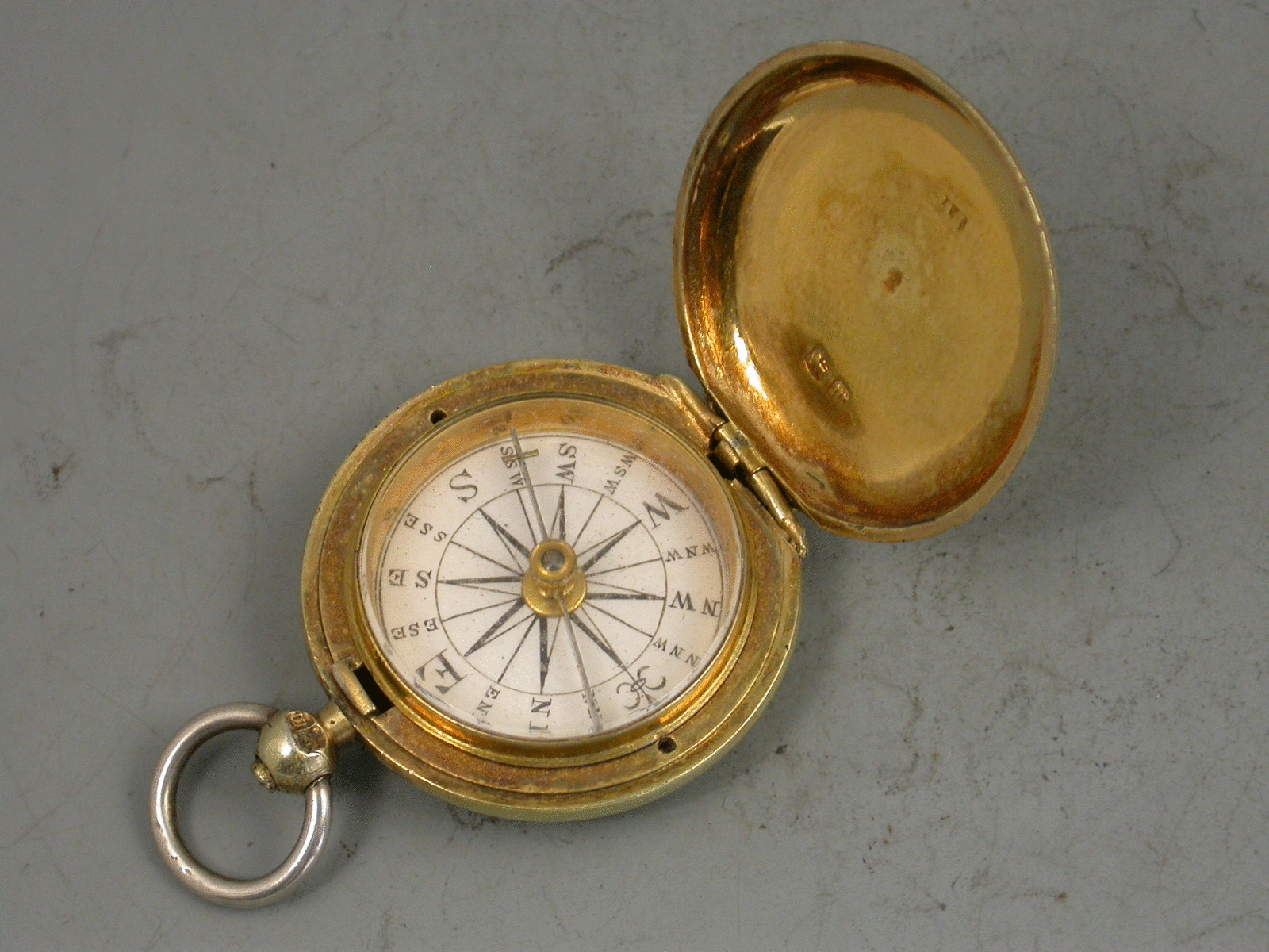 Victorian Silver Gilt Pocket Compass by Benjamin Green, London - Steppes  Hill Farm Antiques Ltd
