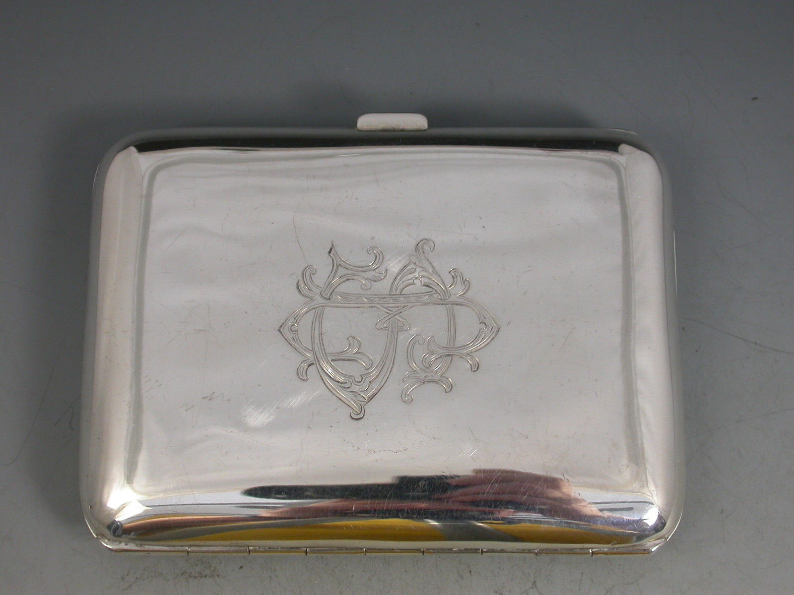 Cigarette Case in Silver and Enamel from Hermès Paris, 20th Century for  sale at Pamono