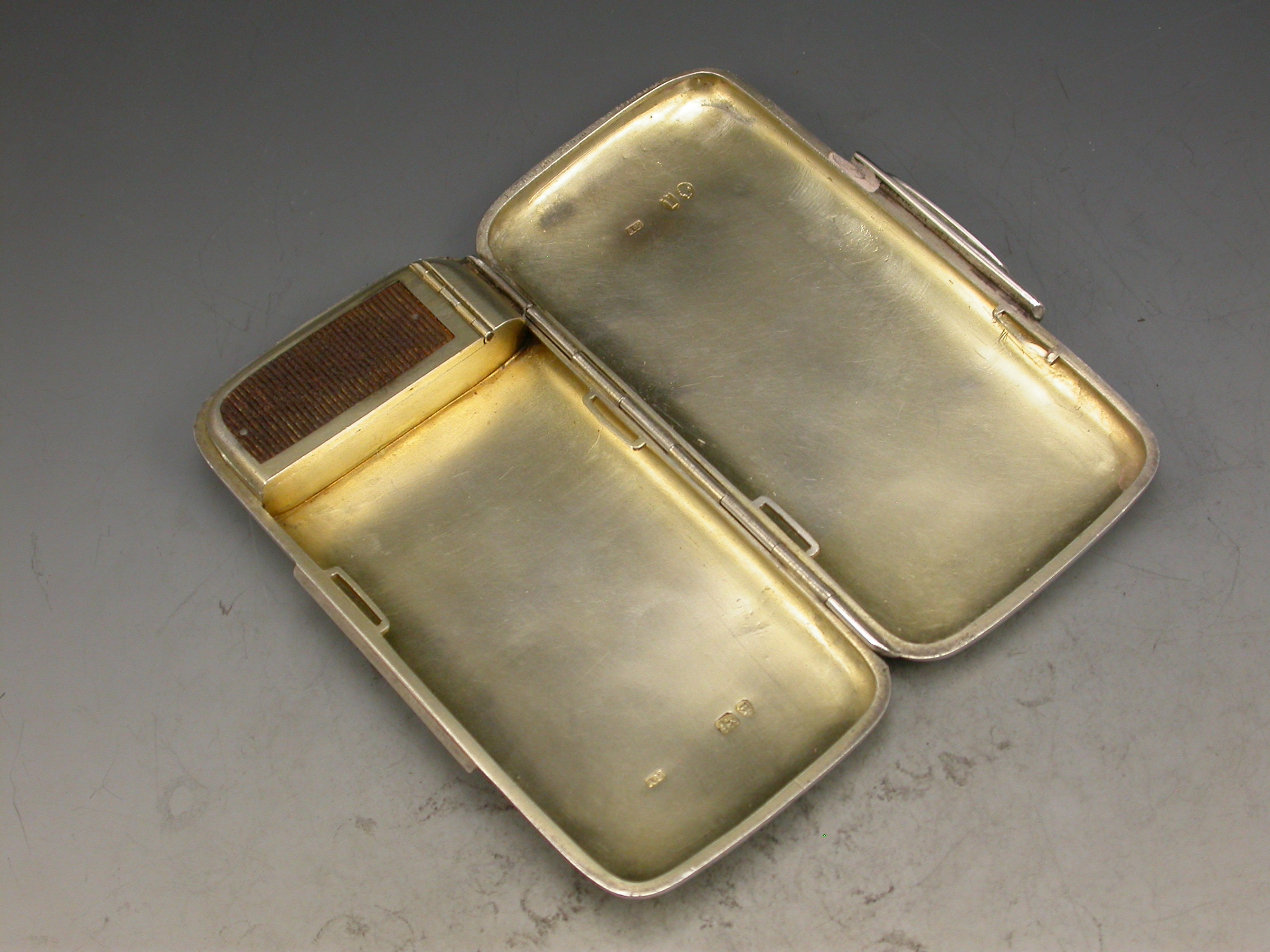 Victorian Silver Combined Cigarette Case & Vesta Case by ALFRED FULLER ...
