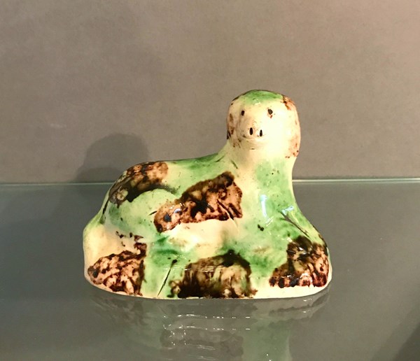 Pottery Whieldon Model of a Dog