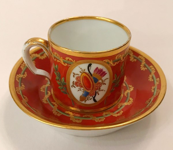 Sèvres Miniature Cup and Saucer