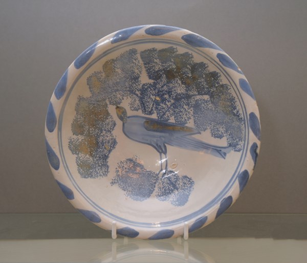 English Delftware Blue Dash Dish 