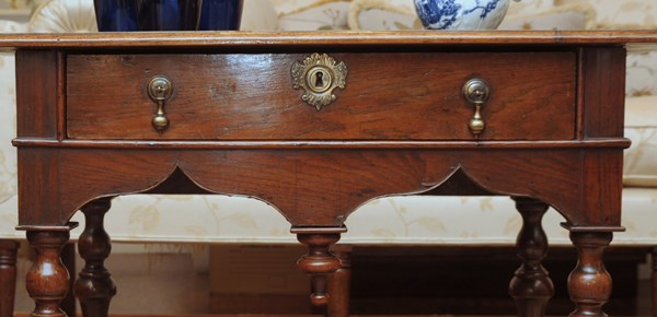 William and Mary Period Oak Side Table