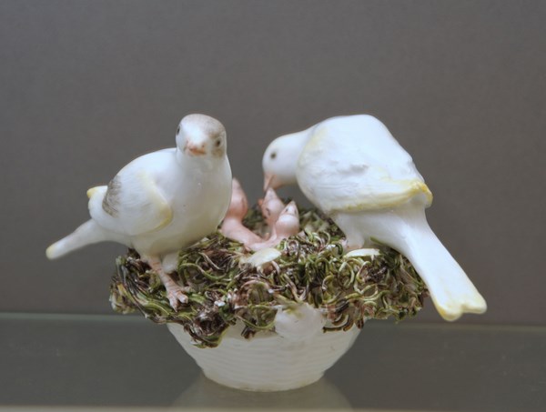 Meissen model of a Birds Nest