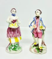 Pair of Miniature Mennecy Figures