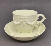 Mennecy Coffee Cup and Trembleuse Saucer