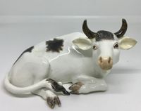 Meissen Model of a Recumbent Cow