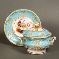 Coalport Sauce Tureen, Cover and Stand