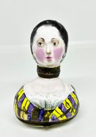South Staffordshire Enamel Combined Scent Bottle and Bonbonniere