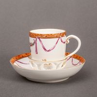 Hoechst Cup and Pierced Trembleuse Saucer