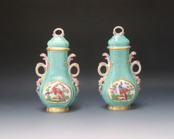 Pair of Chelsea Vases and Covers