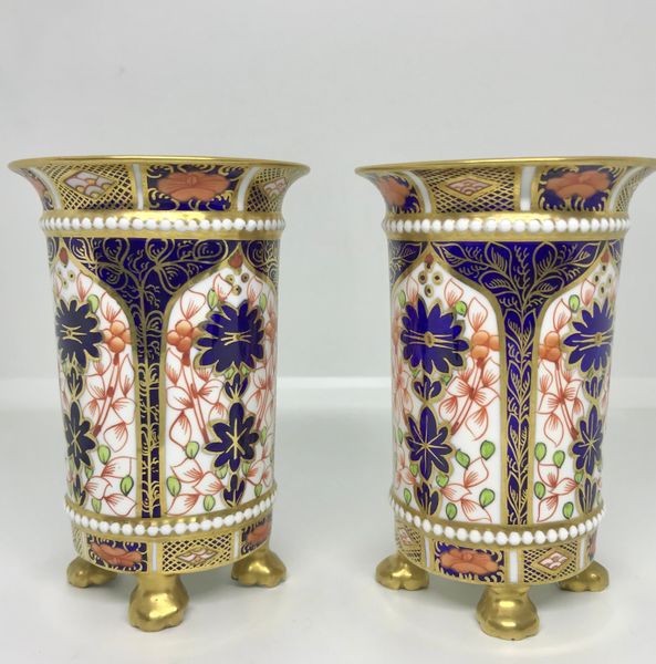 Pair of Royal Crown Derby Vases