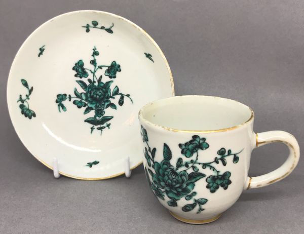 Chinese Export Coffee Cup and Saucer