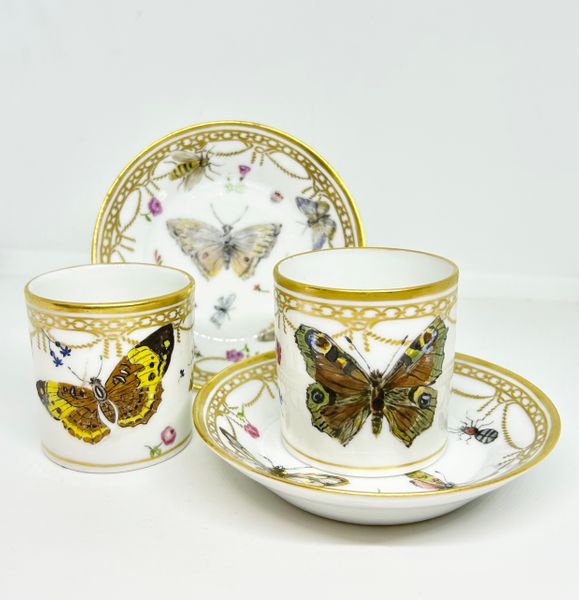 Pair of Paris Coffee Cups and Saucers