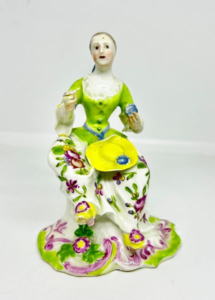 Derby Figure of a Seated Lady