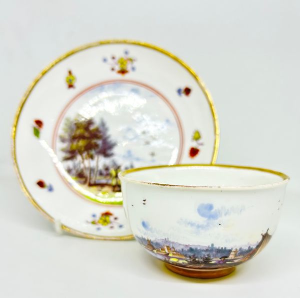 Meissen Tea Bowl and Saucer